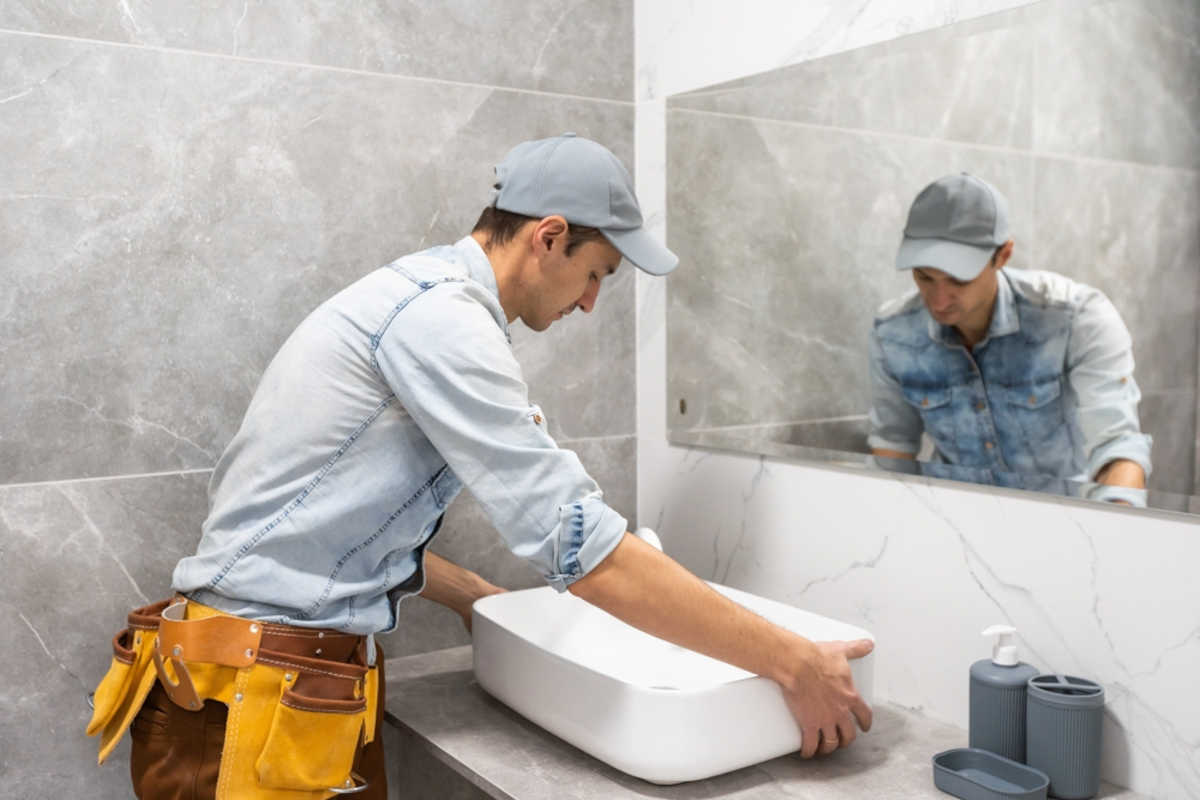 Sink Installation in Champaign, IL. Castle Home Comfort Heating & Cooling